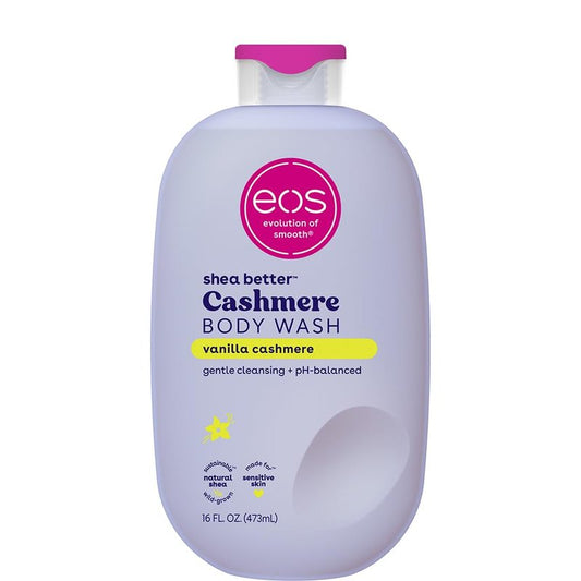 EOS Body Wash - Vanilla Moisturizing Gel with Shea Butter & Vitamin E | 16 Fl Oz for Sensitive Skin