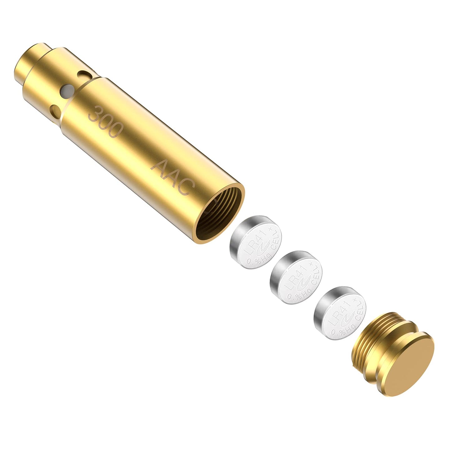 Tipfun Bore Sight Cal 300BLK 7.62x35mm Laser Sight Red Dot Boresighter with Batteries