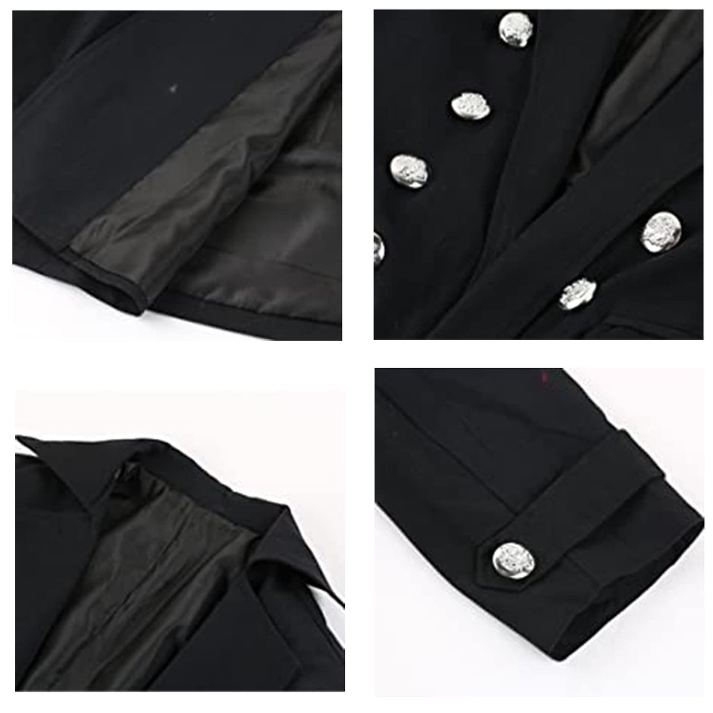 BITSEACOCO Mens Vintage Victorian Steampunk Jacket, Gothic Renaissance Medieval Frock Coat Cosplay Halloween Costume Tailcoat (black, S)