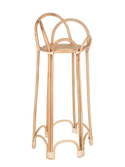 KOUBOO Rattan Loop Indoor Plant Stand, 26 inches, Natural Planter Brown