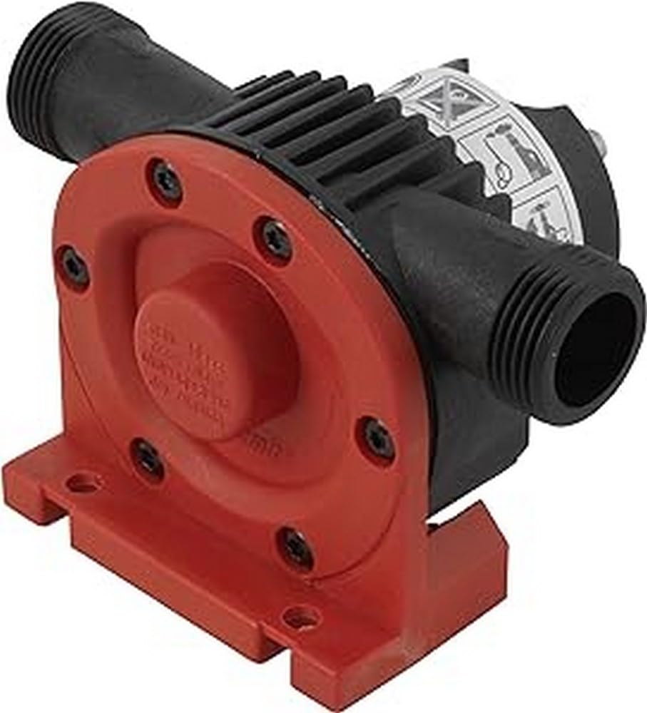 wolfcraft Pump with Plastic Casing (3000 l/h) - 2207000 - for Pumping Liquids with a Power Drill - for Fast and uncomplicated Transport of Non-Potable Water