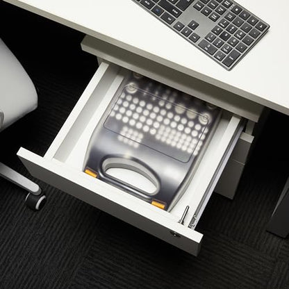 Amazon Basics Battery Organizer with Tester, Wall-Mounted Design, Handle Holds 110 Batteries, Clear/Black