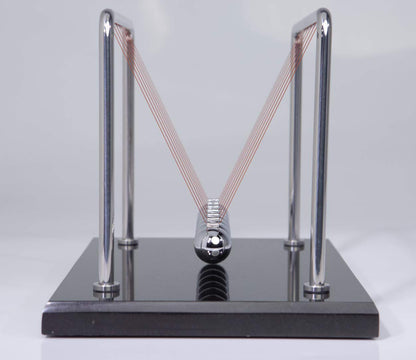 CERROPI Newton Cradle Balance Balls, 7 Ball Newton Pendulum, Classic Swing Ball, Desk Toy & Accessory, 11 inch, 65 Sec Swingtime
