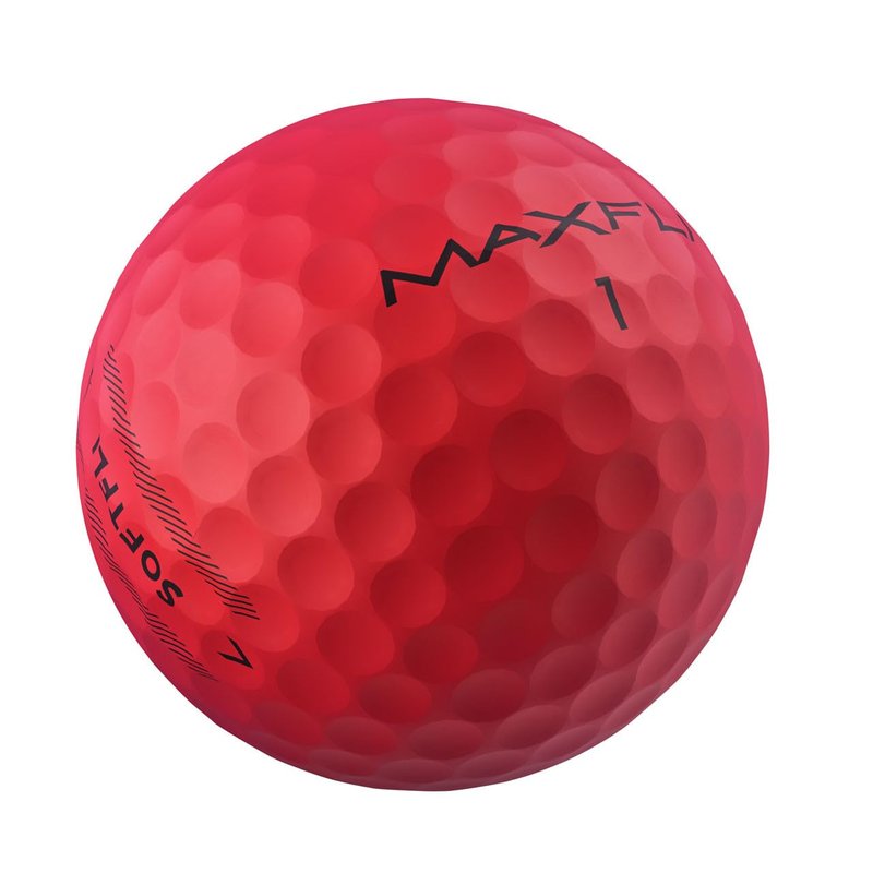 Maxfli SoftFli Golf Balls – 36-Pack Matte Red | Soft Feel Low Compression Golf Balls for Distance & Control | Durable Ionomer Cover | Ideal for Beginners & Recreational Golfers