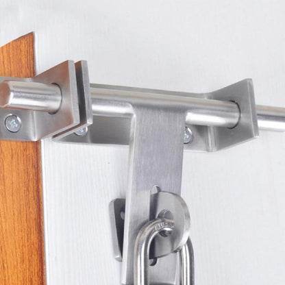 DINGCHI Sliding Bolt Security Lock Throw Lock Heavy Duty 304 Stainless Steel Barrel Door Bolt with Hole Brushed Finish