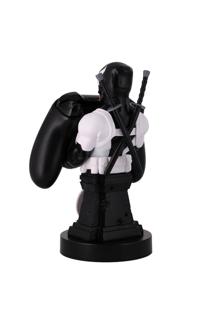 Exquisite Gaming: Deadpool Back in Black: Deadpool Venom - Original Mobile Phone & Gaming Controller Holder, Device Stand, Cable Guys, Licensed Figure