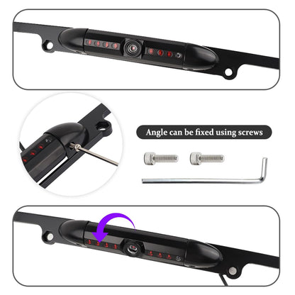 License Plate Backup Camera,HD Night Vision Reverse Camera with 8 LED,170°Wide Angle IP67 Waterproof Rear View Camera,Heavy Duty Reverse Camera Car Accessories Fits US License Plates