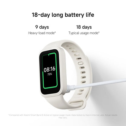XIAOMI Smart Band 9 Active, Sports fitness tracker, 1.47'' TFT display, 60Hz high refresh rate, 18 Days Battery Life, sleep and health monitoring, 50 sports modes, 5ATM, iOS & Android - Black