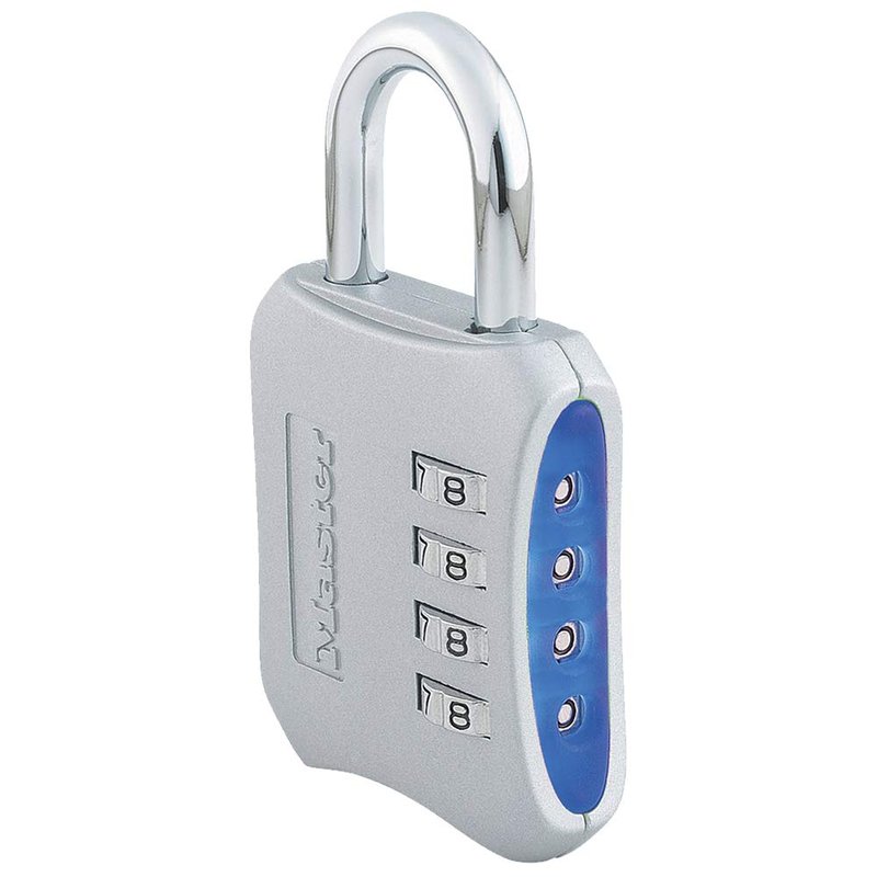 Master Lock Indoor Resettable Combination Locker Lock, 4-Digit Combo Lock for Gym and School Lockers, Colors May Vary, 653D