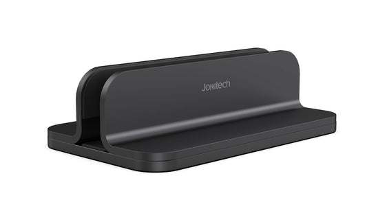 JOKItech Aluminum Laptop Vertical Stand Organizer, Sturdy Laptop Computer Holder Desktop Stand Compatible with New Retina Apple MacBook Pro/Air, Mac mini and iPad Pro - Black