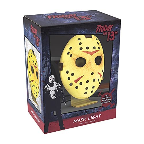 Paladone Friday The 13th Jason Voorhees Mask Light - Collectible Horror Movie Lamp Decor - Officially Licensed Merchandise and Memorabilia