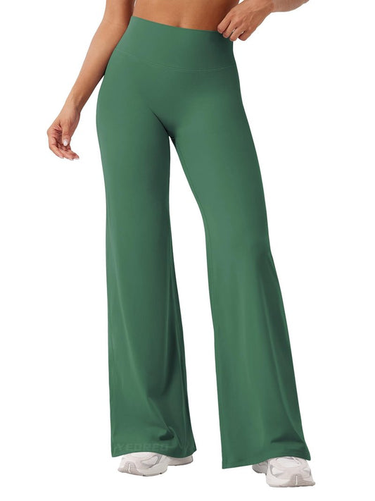YEOREO Workout Leggings Womens No Front Seam Straight Leggings 31.5" High Waist Buttery Eddiy Gym Yoga Pants Dark Green XS