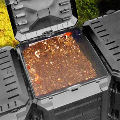 DEUBA® 800 Litre Garden Composter Bin | Composting Waste Box | Recycling | Dog Waste | Food Caddy | Worm Farm | Outdoor Compost Eco Storage Bins | Large