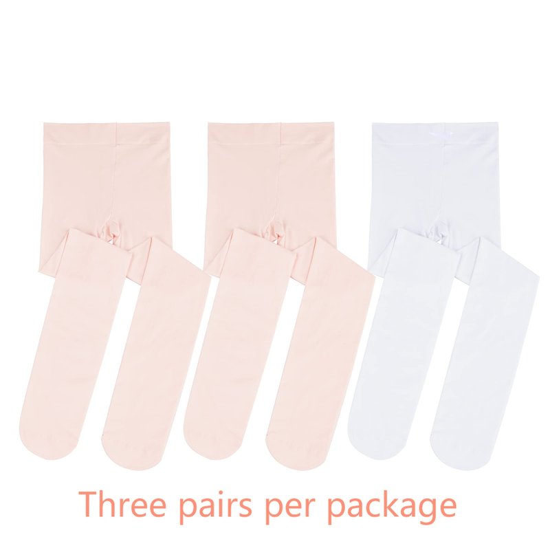 Stelle Girls' Ultra Soft Pro Dance Tight/Ballet Footed Tight(Toddler/Little Kid/Big Kid),2BP+WT,XL
