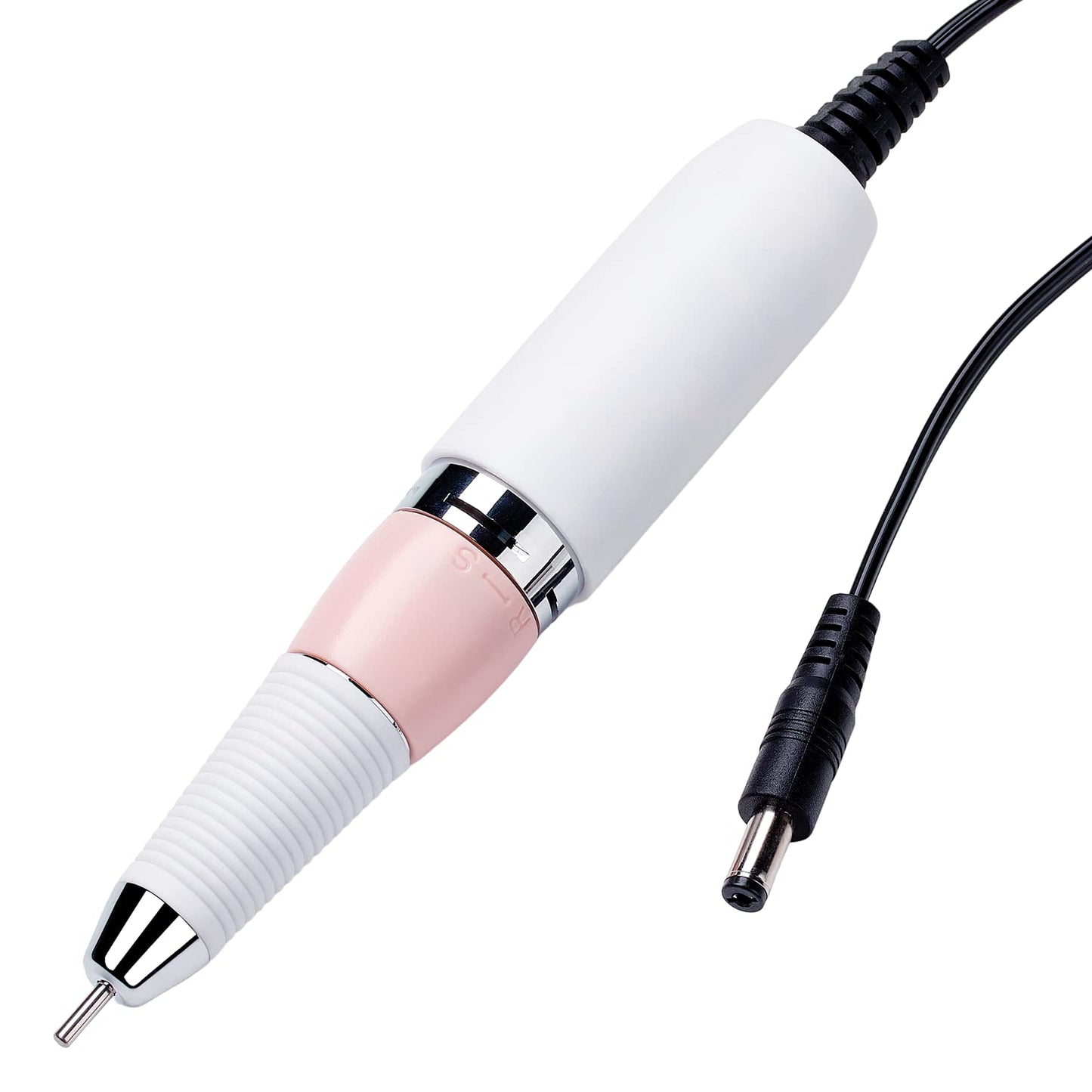 Makartt Nail Drill Professional: 60W 35000RPM Electric Nail File with Coreless Motor, 2 in 1 Desktop & Portable, Drill Bits and LCD Display for Acrylic Gel Nails, Nouvella Pink