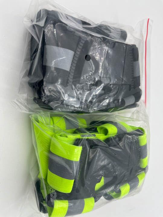 2 Pcs Reflective Vest Adjustable Reflective Running Gear Safety Vest Waist Belt Stripes Jacket High Visibility for Outdoor Jogging, Cycling, Walking, Safety Work, Motorcycle Riding and Running