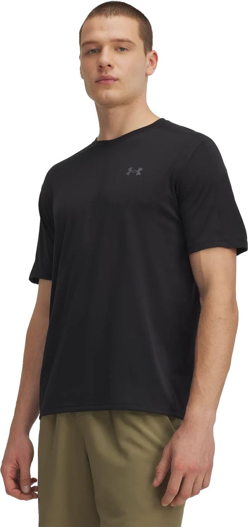 Under Armour - Mens Tech Breeze Short Sleeve T-Shirt, Color Black (002), Size: Large