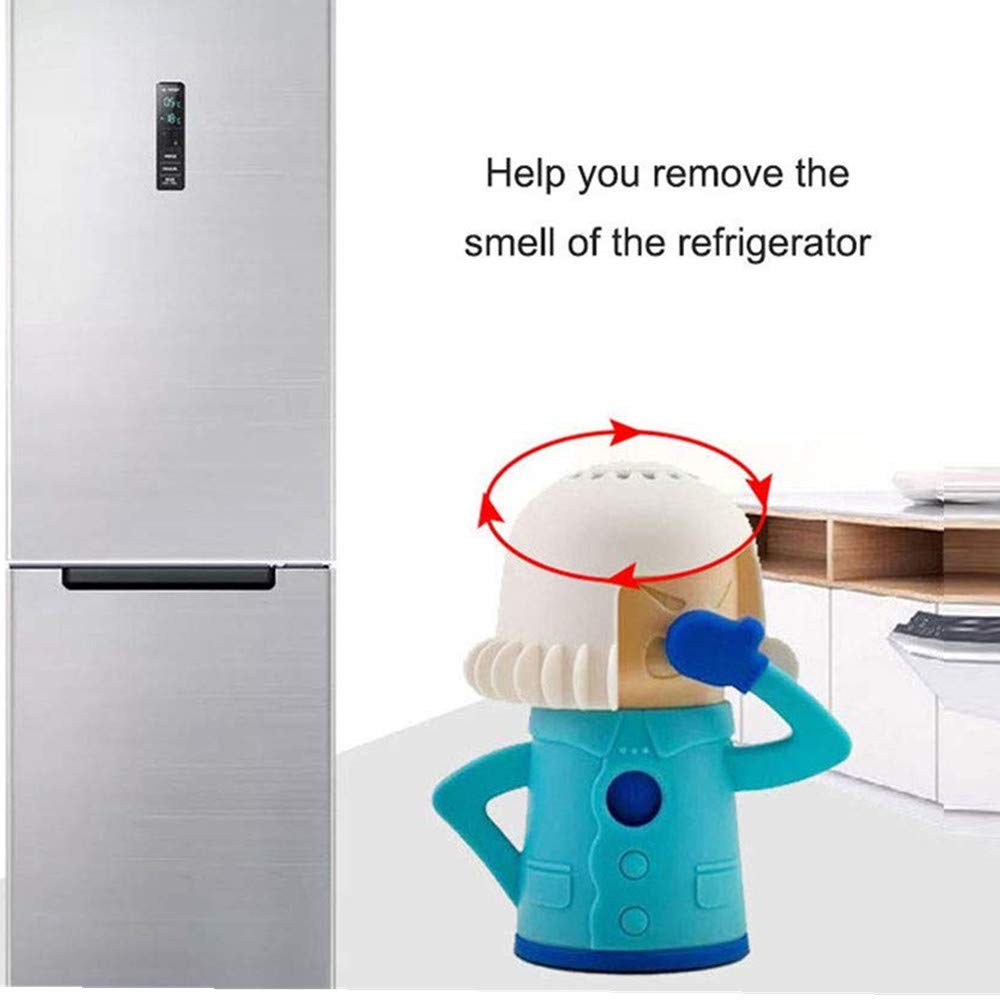 Chilly Cold Mama Fridge Cleaner Baking Soda Freezer Odor Absorber & Freshener Holder, Cool Cold Mama Refrigerator Deodorizer Freezer Odor Household Kitchen Tools, Blue
