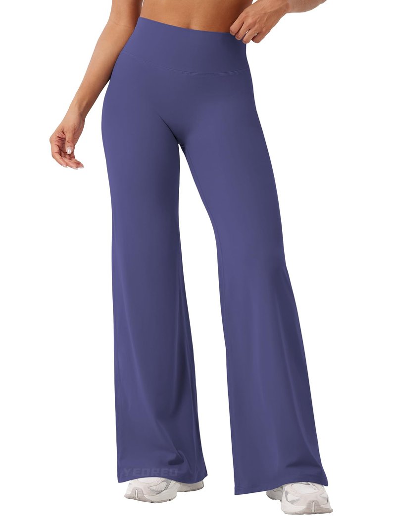 YEOREO Workout Leggings Womens No Front Seam Straight Leggings 31.5" High Waist Buttery Eddiy Gym Yoga Pants Deep Cobalt XXL