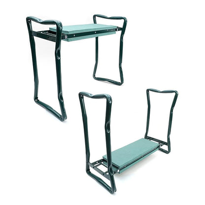 ChengHao Garden Kneeler Seat Garden Stools Foldable Stool with Tool Bag Pouch EVA Foam Pad Capacity-Protects Your Knees for Gardening(Large-23.6" x 10.6" x 19.3") Tool kit（wh000005）