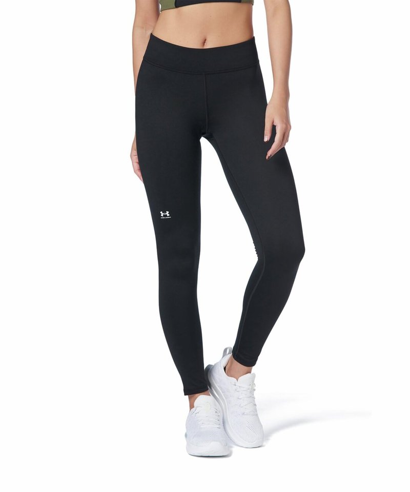 Under Armour Womens ColdGear Authentics Leggings, Black (001)/White, Small