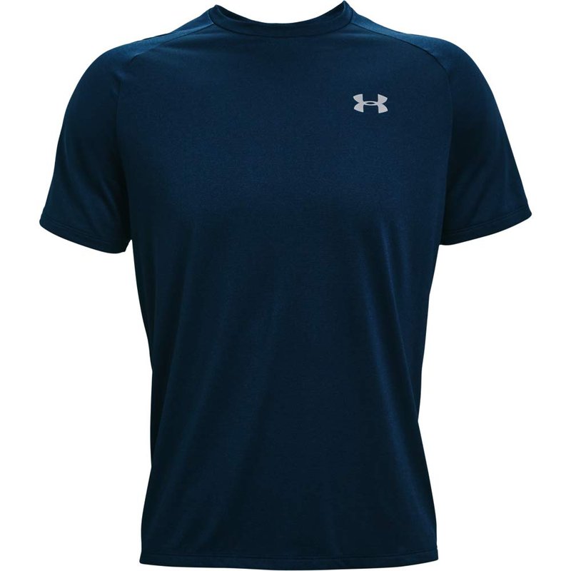 Under Armour mens Tech 2.0 Novelty Short-Sleeve T-Shirt , Academy Blue (408)/Mod Gray , X-Large