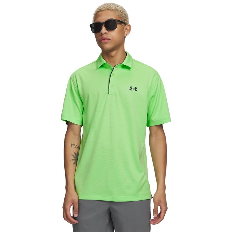 Under Armour Men's Tech Golf Polo, (715) Lumos Lime / / Pitch Gray, 4X-Large Tall