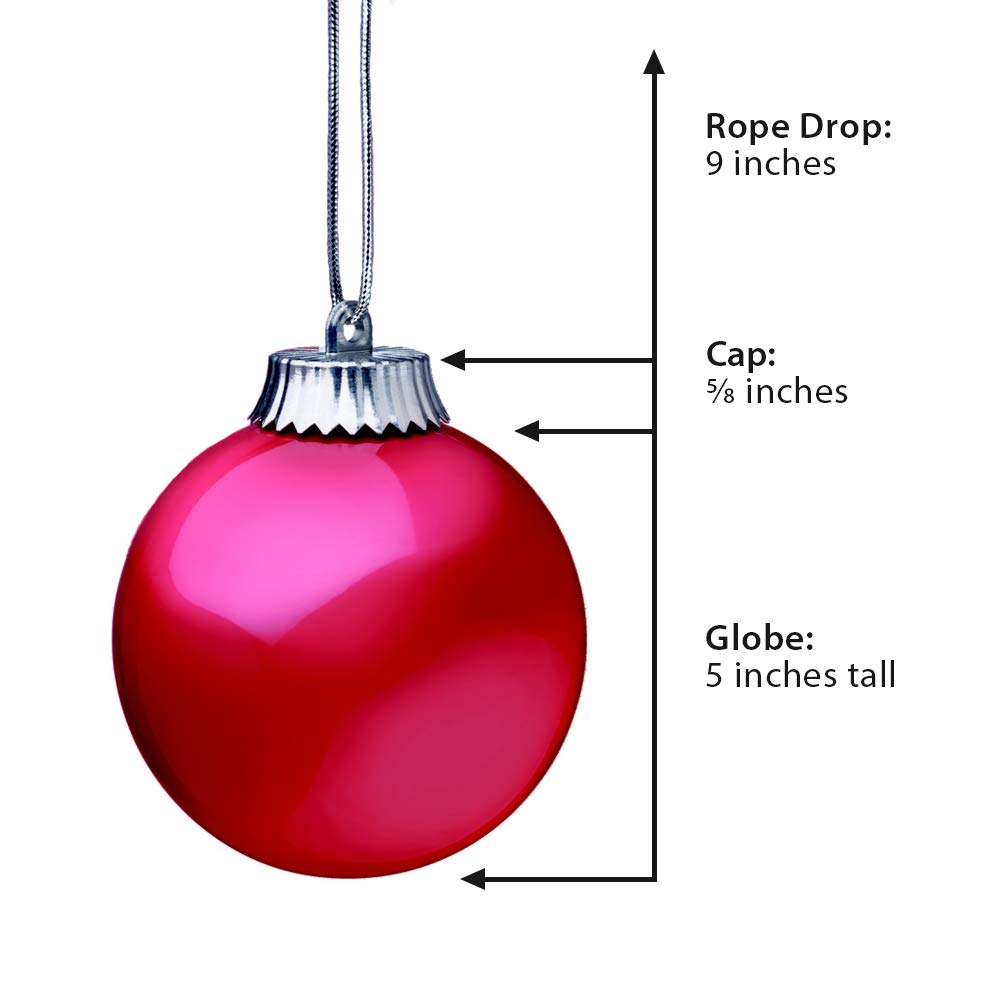 Xodus Innovations WP580-3 Outdoor LED Ornament, Battery Powered Pulsing Globe Sphere Lights with Dusk Sensor (Pack of 3) (Red)