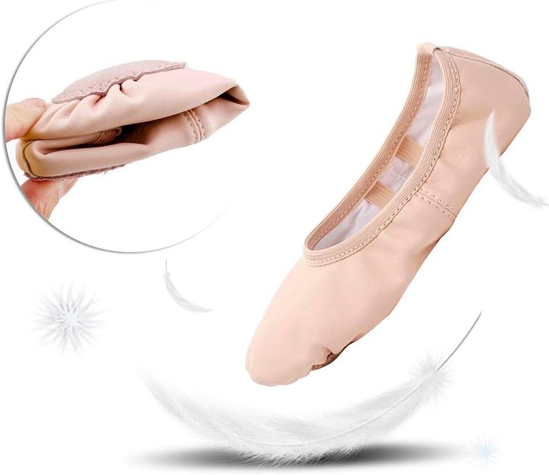 Ballet Shoes for Girls - Soft Leather Toddler & Kids Dance Slippers | Comfortable Fit & Stylish Design