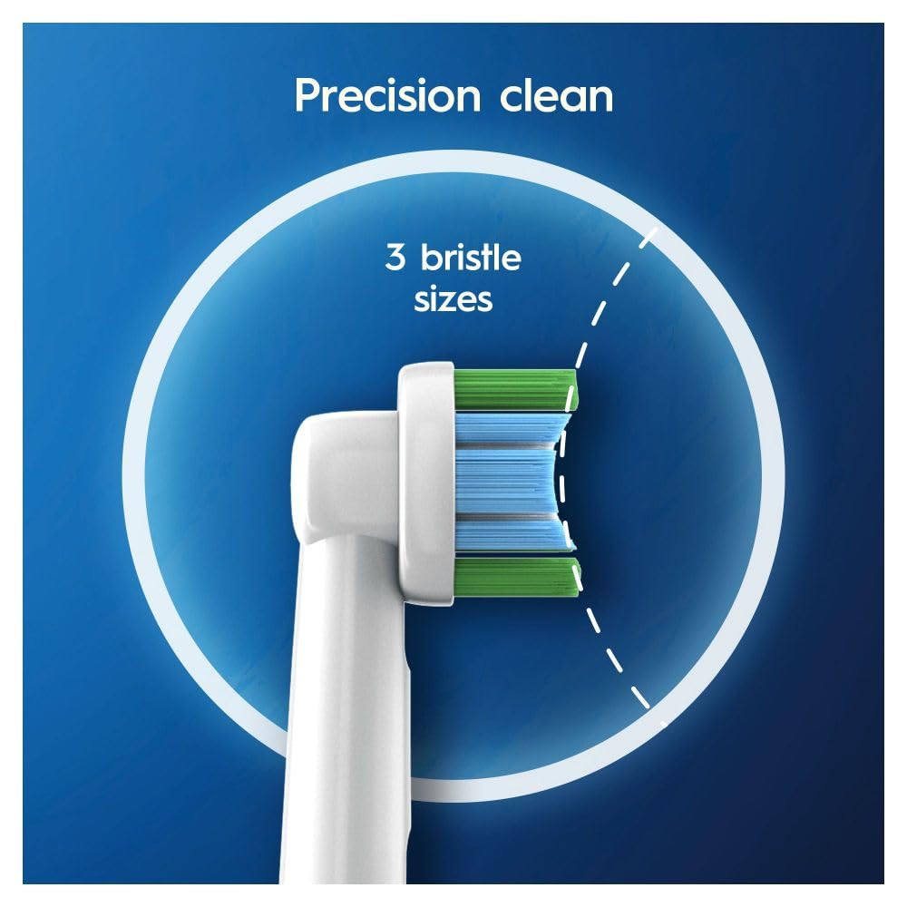 Oral-B Precision Clean Electric Toothbrush Head with CleanMaximiser Technology, Excess Plaque Remover, Pack of 12 Toothbrush Heads, Suitable for Mailbox, White