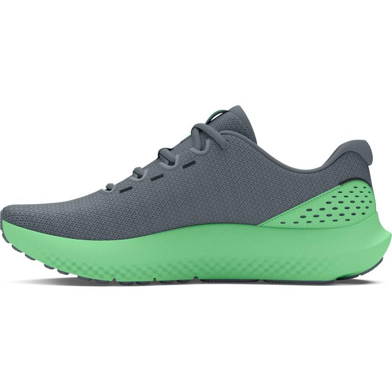Under Armour Men's Charged Surge 4, (103) Gravel/Matrix Green/Vapor Green, 11, US