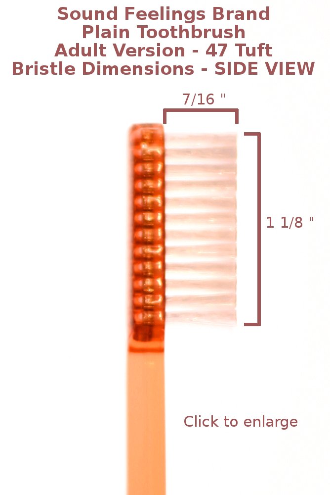 Sound Feelings Toothbrush - Basic, EXTRA HARD, 4-Pack, Adult - Smokers