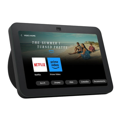 Echo Show 8 (Newest gen) | HD smart touchscreen with spatial audio, smart home hub and Alexa | Charcoal