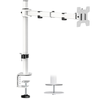 WALI Monitor Arm Mount for Desk, Single Extra Tall Computer Desk Mount, Monitor Bracket Mount Stand Single, up to 32 inch, 22 lbs (M001XL), Black