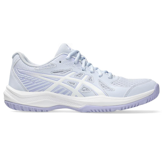 ASICS Women's Upcourt 6 Volleyball Shoes, 10.5, Blue Fade/White