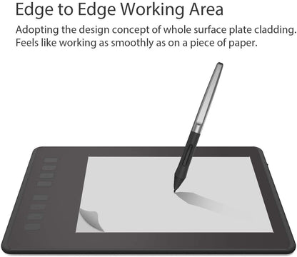 HUION Inspiroy H950P Drawing Tablet, 8x5 inch Digital Art Tablet with Battery-Free Stylus, 8192 Pen Pressure, Tilt, 8 Hot Keys, Graphic Tablet for Design, Writing, OSU, Work with Mac, PC, Mobile