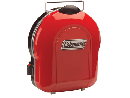 Coleman Fold ‘N Go 6,000 BTU Portable Propane Grill, Lightweight Gas Grill with Push-Button Starter & Adjustable Horseshoe Burner, Great for Camping, Tailgating, Grilling, BBQ