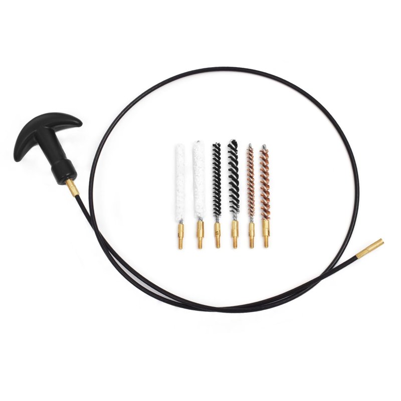 Motanar 177 & .22 Cal Airgun Cleaning Kit with Cotton Mop, Bronze Bore Brush, Brass Jag, Slotted Tips, Nylon Brushes, Brass Cleaning Rod