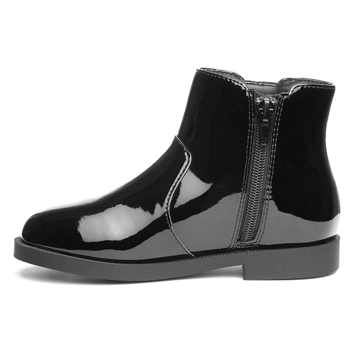 Walkright Lauren Girls Black Patent Ankle Boot - Size 13 Child UK - Black