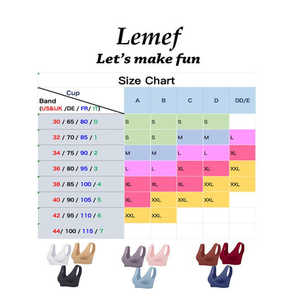 Lemef Nursing Sleep Bras Wirefree Maternity Breastfeeding Bras 3 Pack