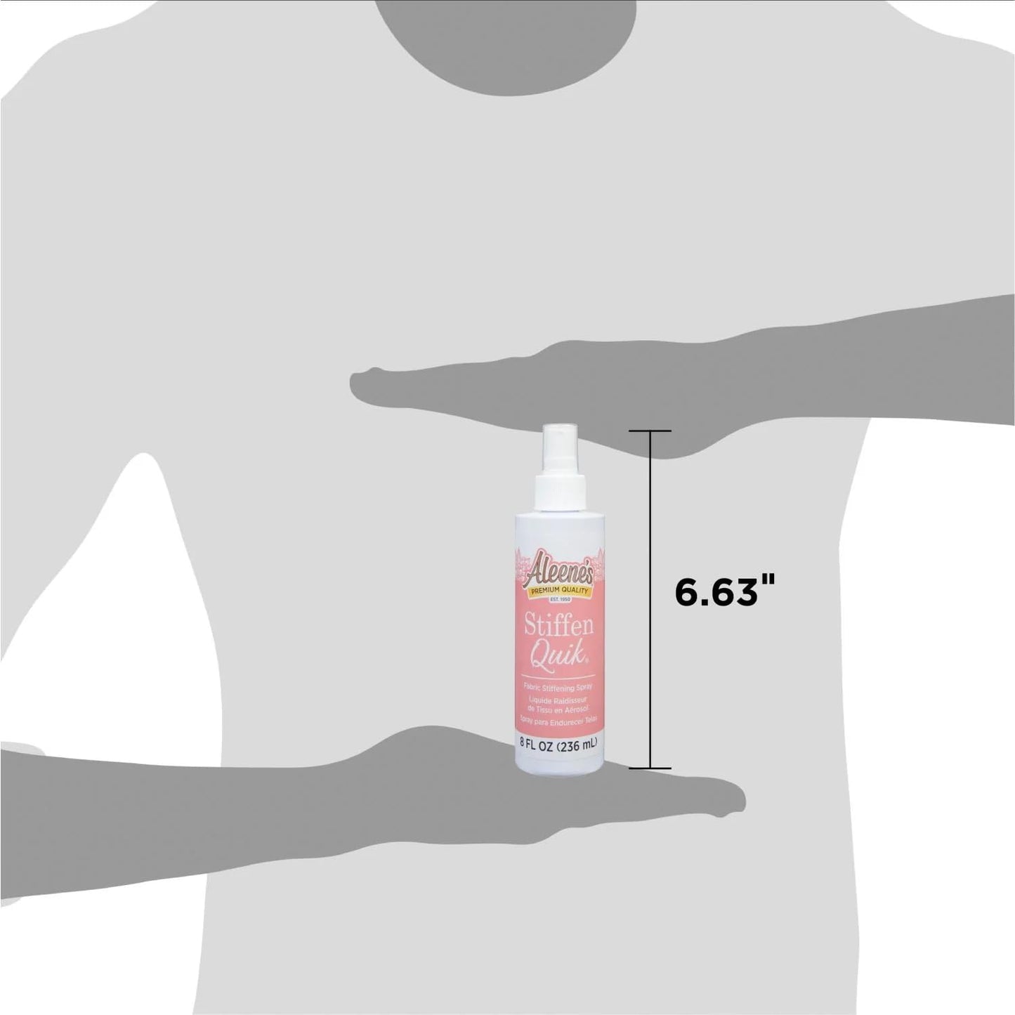 Aleene's 15581 Stiffen-quick Fabric Stiffening Spray (8oz),transparent, 236 ml