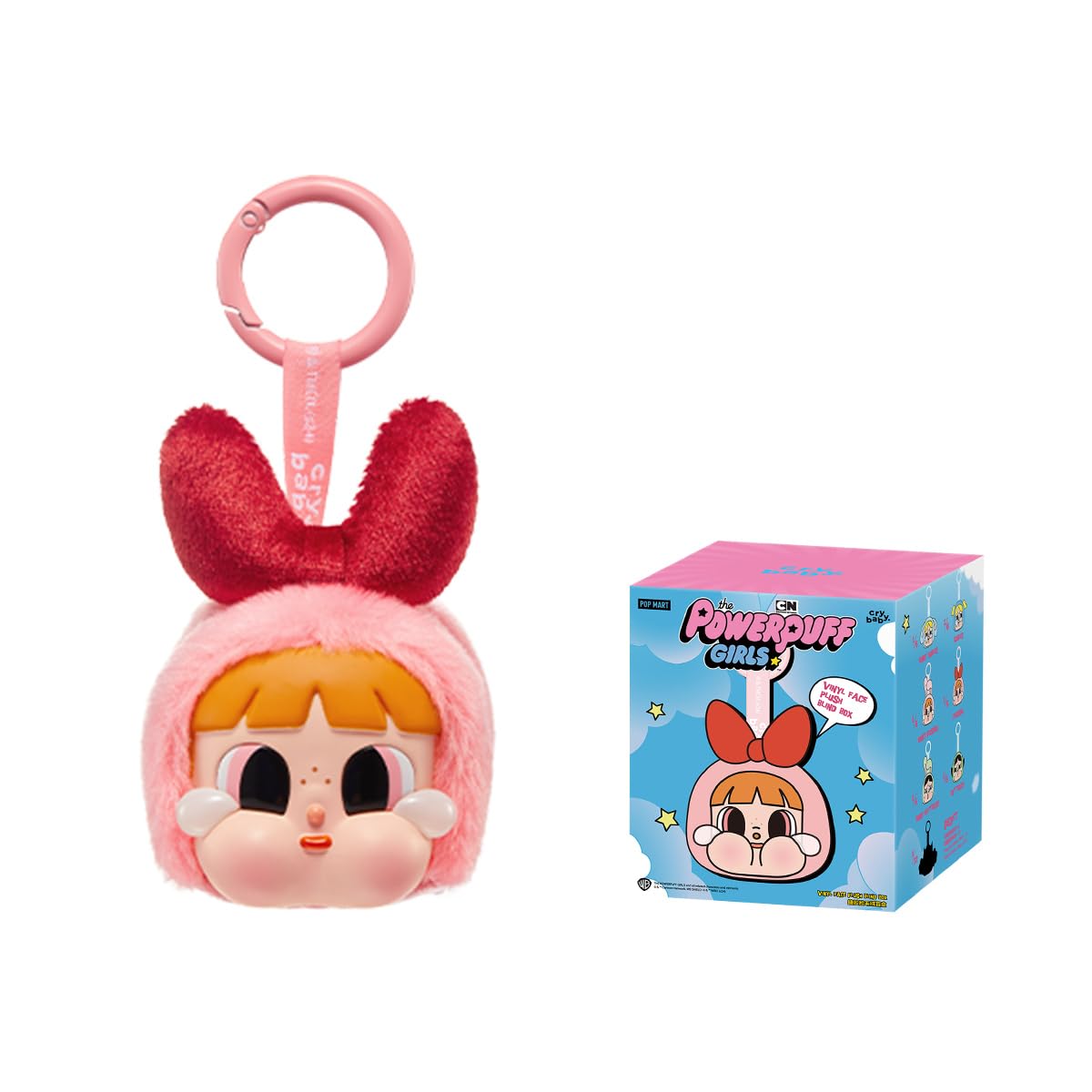 POP MART CRYBABY × Powerpuff Girls Series-Vinyl Face Plush 1Box 2.5 inches Action Figure Art Toy Articulated Character Fan-Favorite Collectible