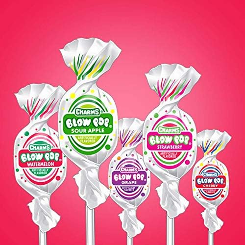 Charms Blow Pops, Assorted Flavors, 100-Count, 4lb 1oz Box