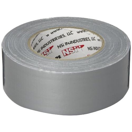 NSI - EWDT-8 General Purpose Cloth Duct Tape, 18lbs/inch Tensile Strength, 2" Width, 55 yds Length, 18mm Thick, Silver