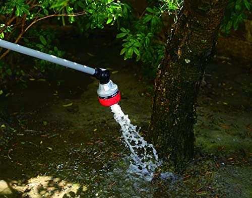 Eden 96618 Long Metal Garden Wand with 7 Watering Pattern, Thumb Control, Bundled with Quick Connect Starter Set