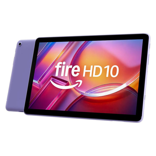 Amazon Fire HD 10 tablet (newest gen), built for relaxation, 10.1" vibrant Full HD screen, octa-core processor, 3 GB RAM, up to 13-h battery life, (2023 release), 32 GB, Lilac, with adverts