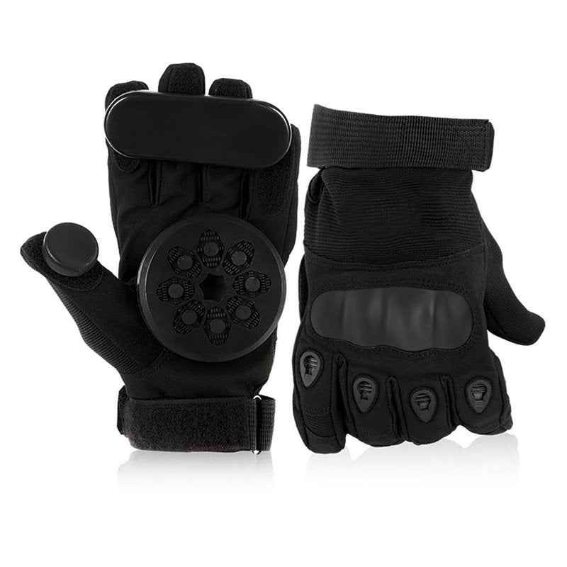 Glield Skateboard Gloves with 2 Set Spark Pucks, Longboard Downhill Slide Gloves CBST04