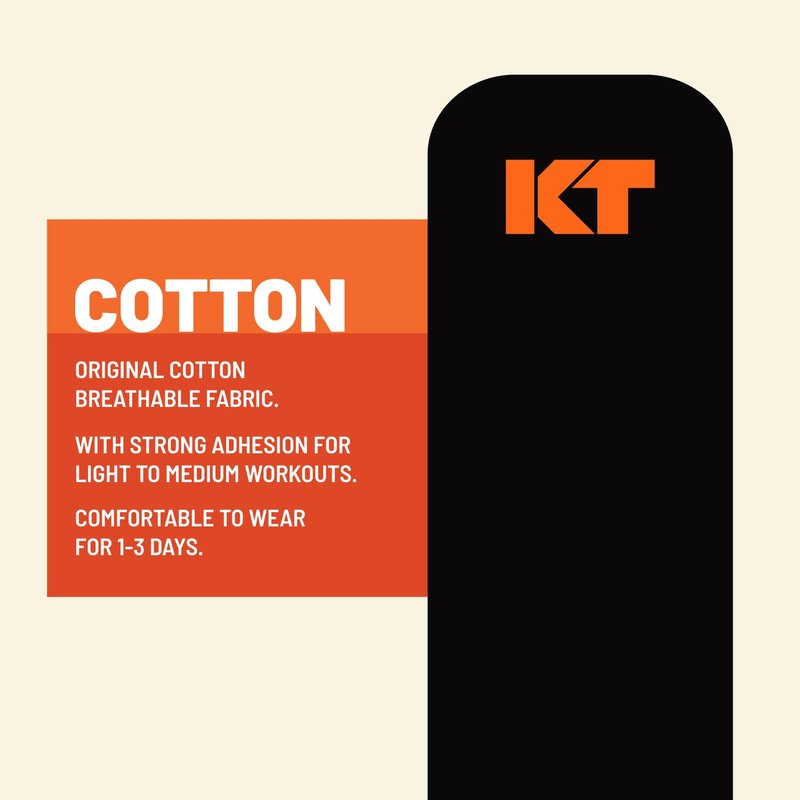 KT Tape, Original Cotton, Elastic Kinesiology Athletic Tape, 20 Count, 10” Precut Strips, Lime