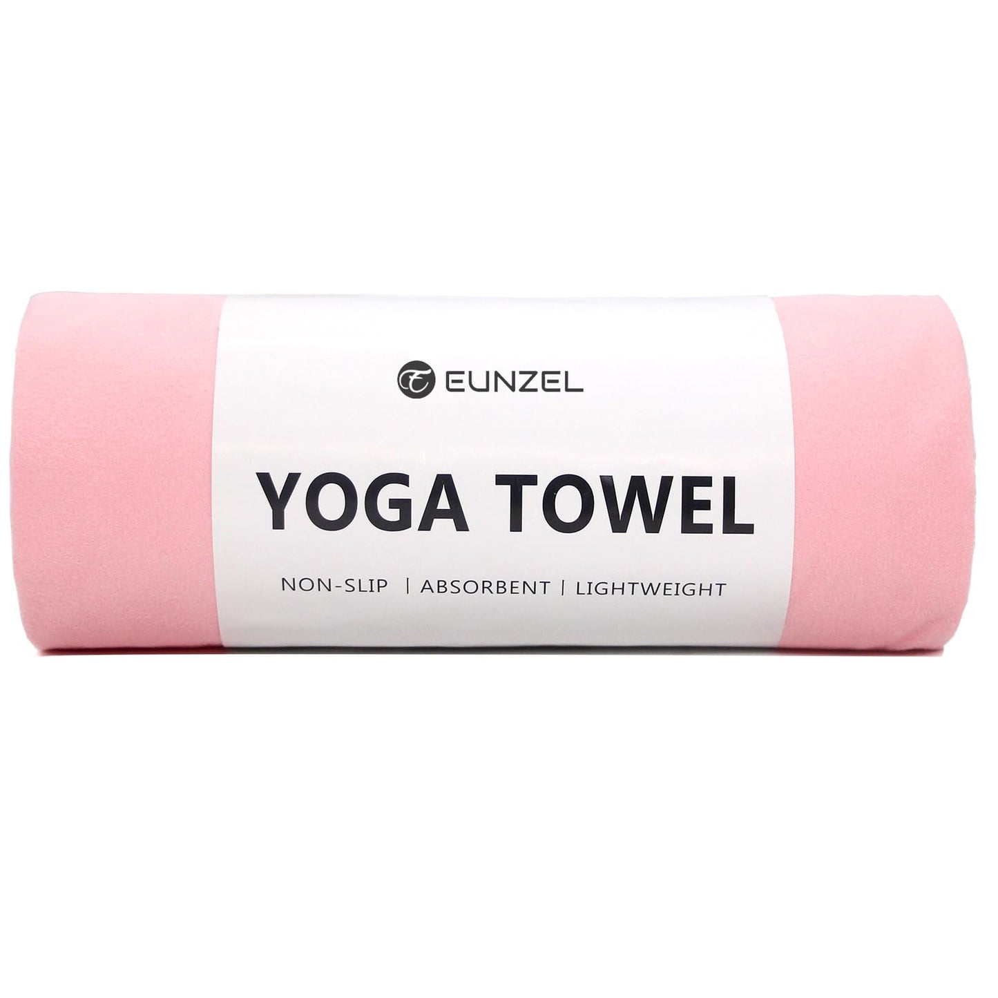 Eunzel Hot Yoga Towel Non Slip Yoga Mat Towel Non-Slip Sweat Absorbent Microfiber Towel for Hot Yoga, Pilates and Workout 72" x 26.5", Pink
