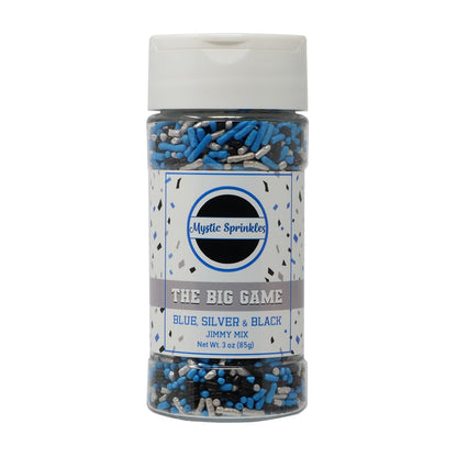 Mystic Sprinkles The Big Game Jimmy Mix 3oz Bottle (Blue, Silver & Black)